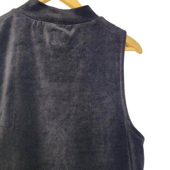 NWT GAP Women's Velvet Velour Stretch Mock Neck Bodysuit Color Black Size XL - Picture 11 of 13